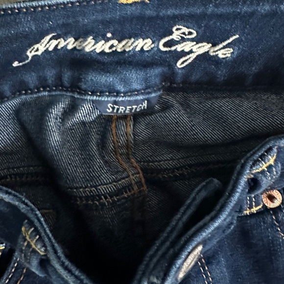 American Eagle stretch artist dark wash straight leg jeans size 6 - Picture 2 of 4